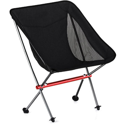 BasicNature Ultralight Low Rest Καρέκλα Camping, Μαύρο