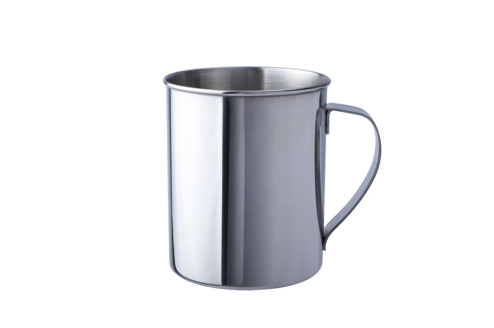 BasicNature Κούπα Ανοξείδωτου Χάλυβα Λειανμένη, 0,4 l