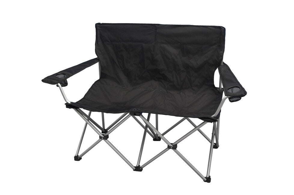 BasicNature Love Seat Πολυθρόνα Ταξιδίου, Μαύρο