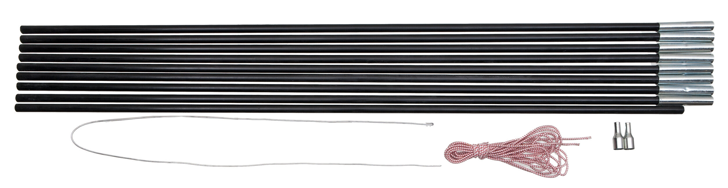 BasicNature Ράβδος Fiberglass 7,75 m x 11 mm, 9 τμήματα