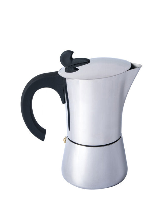 BasicNature Μπρίκι Espresso 4 Φλιτζανιών Ανοξείδωτο Ατσάλι