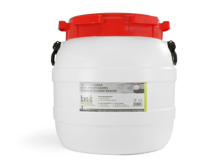 BasicNature Σούπα με Ευρύ Στόμιο, Λευκό, 41,5 l
