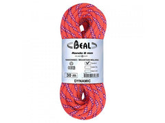 BEAL Rando 8 mm Διπλό Σχοινί για Παγετώδη Ορειβασία και Σκι 20 m, Πορτοκαλί