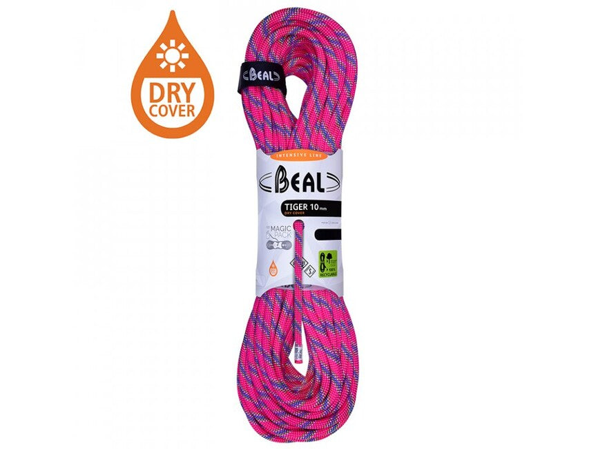 BEAL Tiger Unicore Δυναμικό σχοινί για χειμερινό αναρρίχηση 10 mm 200 m, φούξια