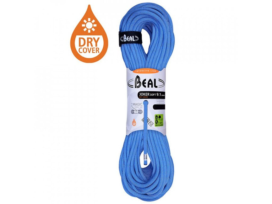 BEAL Joker Soft Unicore δυναμικό σχοινί αναρρίχησης 9,1 mm 70 m, μπλε