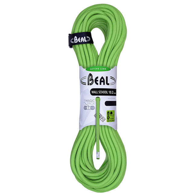 BEAL Wall School Unicore αναρριχητικό σχοινί 10,2 mm 20 m, πράσινο