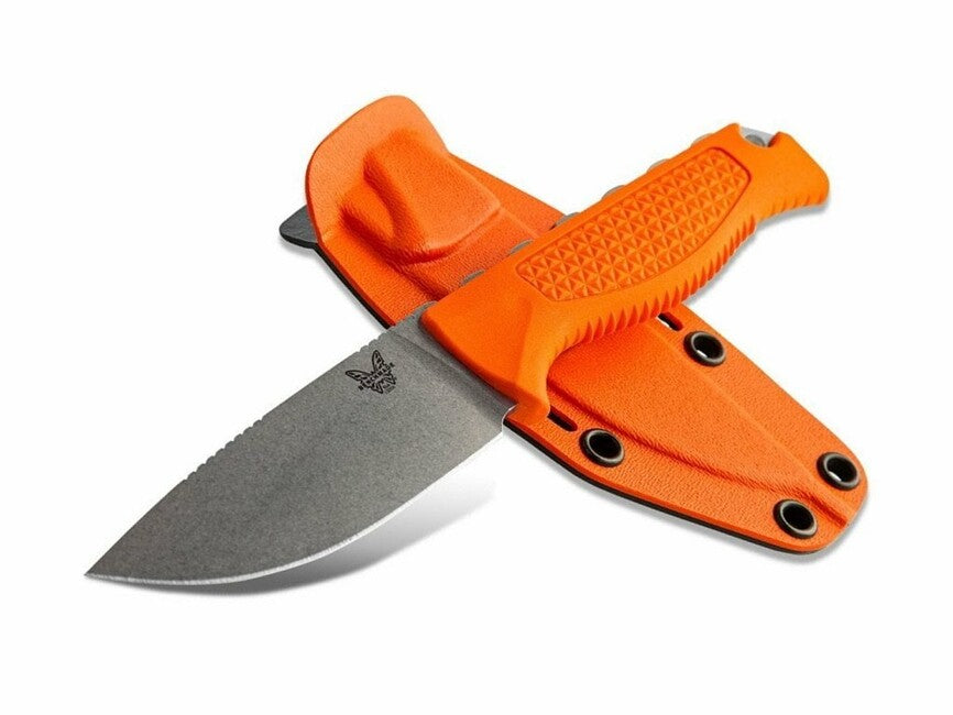 Benchmade Κυνηγετικό Μαχαίρι με Θήκη, 9 cm, Πορτοκαλί