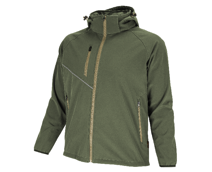 BENNON FORCE Μπουφάν Softshell, Μαύρο/Άμμος