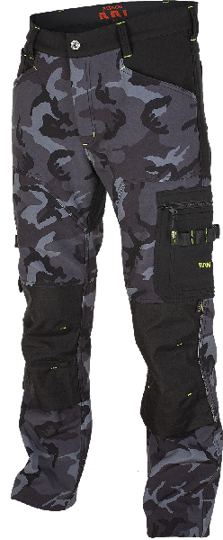 BENNON CAMOS Παντελόνι Softshell, Μαύρο/Γκρι