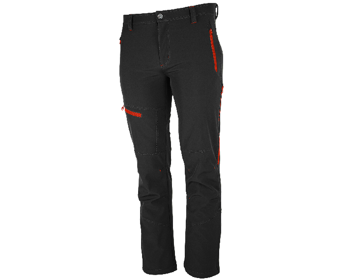 BENNON FORCE Παντελόνι Softshell, Μαύρο/Κόκκινο