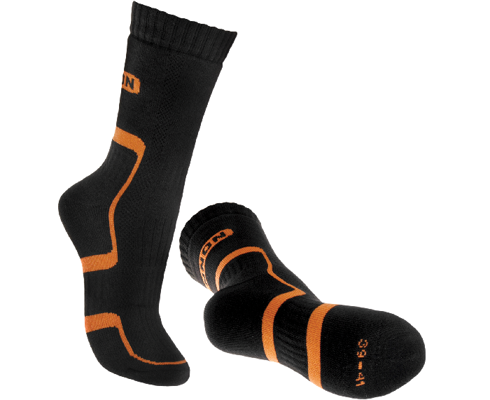 BENNON TREK SOCK κάλτσες τρεκινγκ, μαύρο/πορτοκαλί