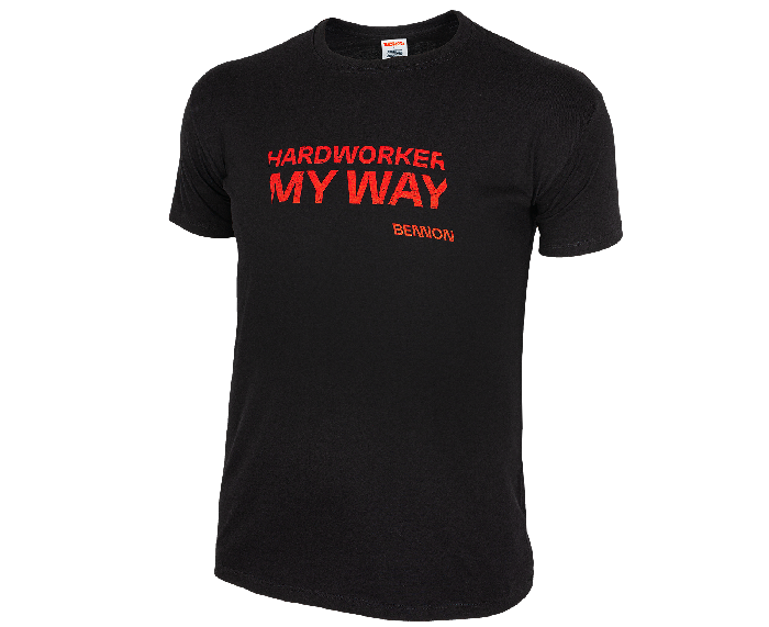 BENNON HARDWORKER μπλουζάκι, μαύρο