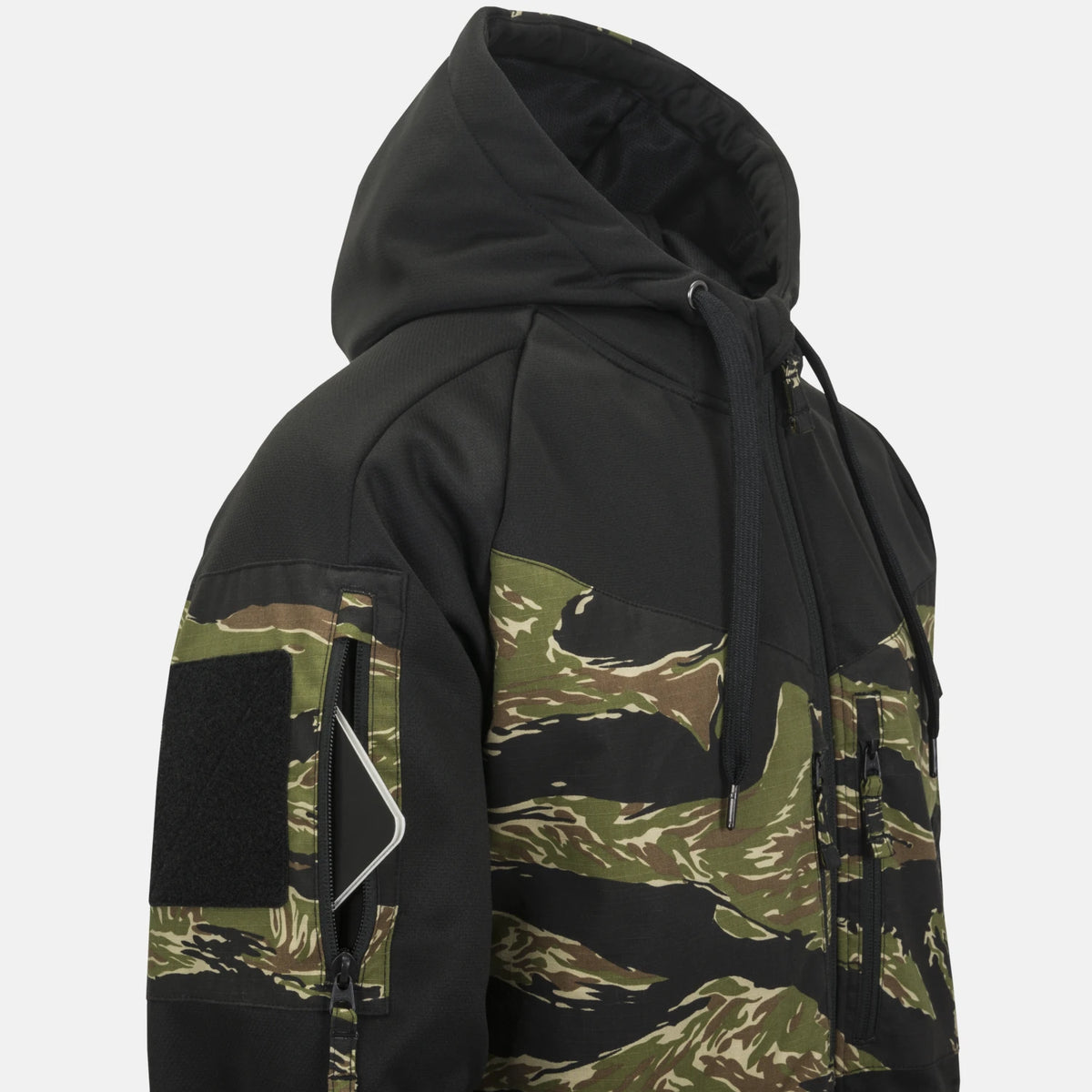 Helikon-Tex ROGUE HOODIE bunda, BLACK/US WOODLAND – detail 2