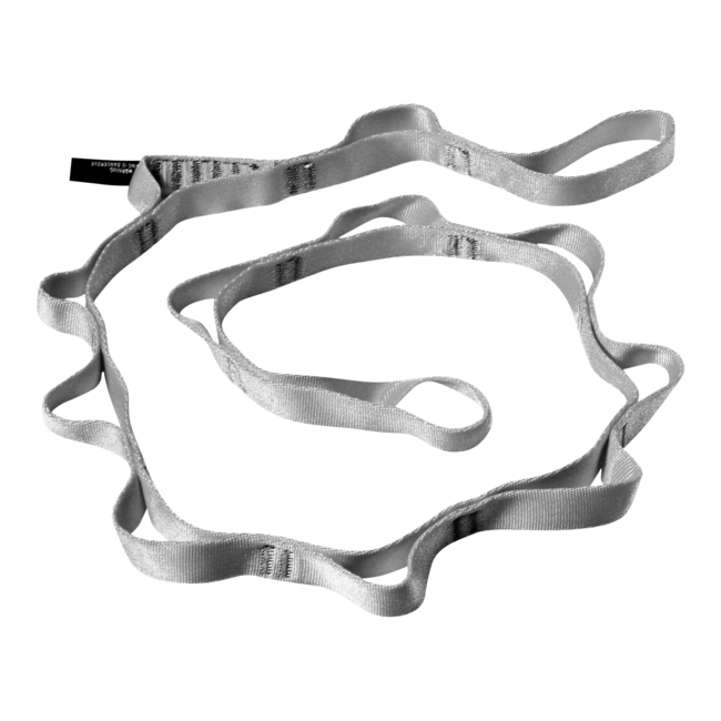 Black Diamond Daisy Chain Σχοινί Νάιλον Θηλιά 18 mm, γκρι, 115 cm