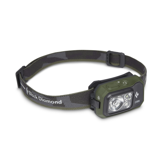 Black Diamond Storm 450 κεφαλόφωτο, σκούρο λαδί