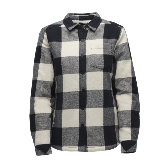 Black Diamond Project Lined Flannel φλανελένιο πουκάμισο γυναικείο, μαύρο-εκρού καρό