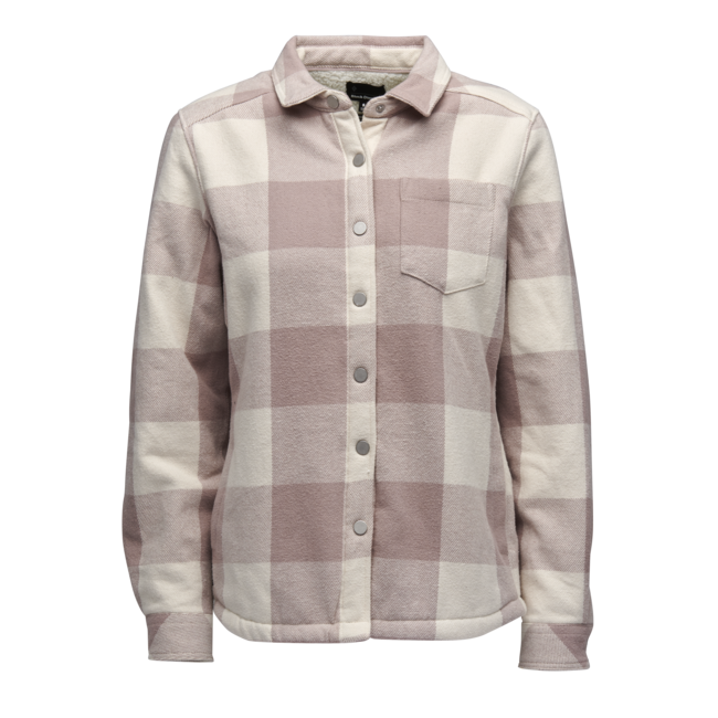 Black Diamond Project Lined Flannel Φανέλα Γυναικεία, Pale Mauve-Off White Plaid