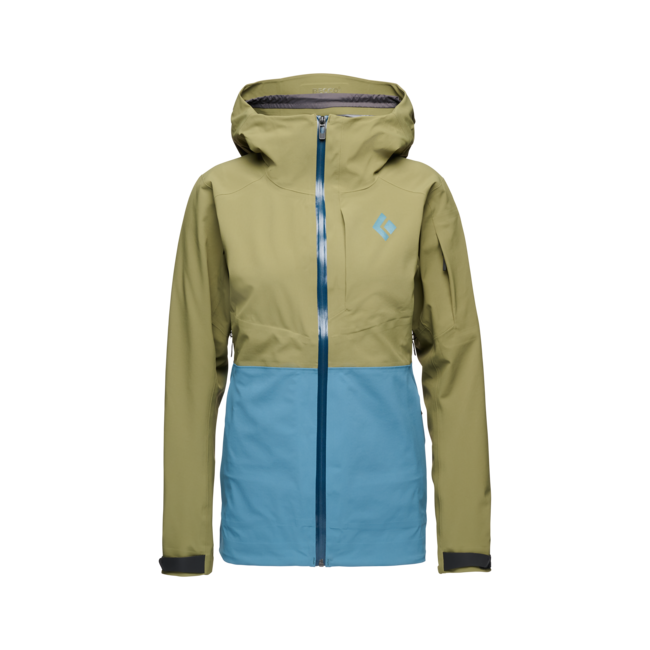Black Diamond Recon Stretch Ski Shell Μπουφάν Σκι Γυναικείο, crag green-creek blue