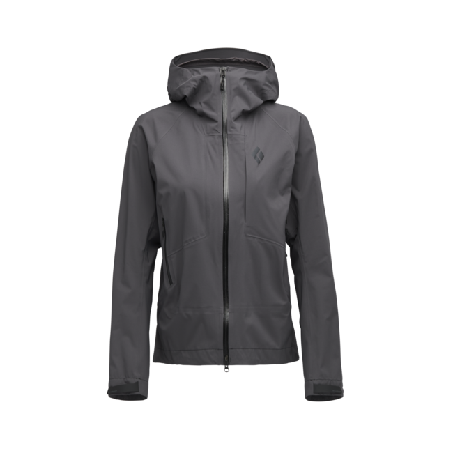 Black Diamond Highline Stretch Shell αδιάβροχο μπουφάν γυναικείο, ανθρακί