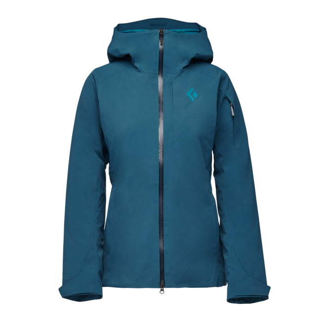 Black Diamond Recon Insulated Shell αδιάβροχο μπουφάν γυναικείο, azurite