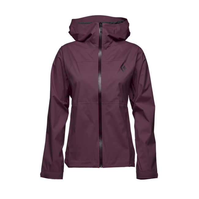 Black Diamond Stormline Stretch Rain Shell αδιάβροχο μπουφάν γυναικείο, blackberry