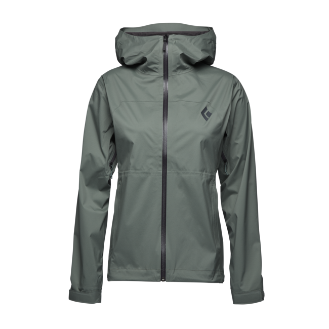 Black Diamond Stormline Stretch Rain Shell αδιάβροχο μπουφάν γυναικείο, laurel green