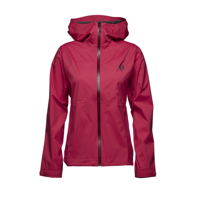 Black Diamond Stormline Stretch Rain Shell αδιάβροχο μπουφάν γυναικείο, pomegranate