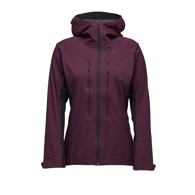 Black Diamond Dawn Patrol Hybrid Shell μπουφάν μετάβασης γυναικείο, blackberry-black