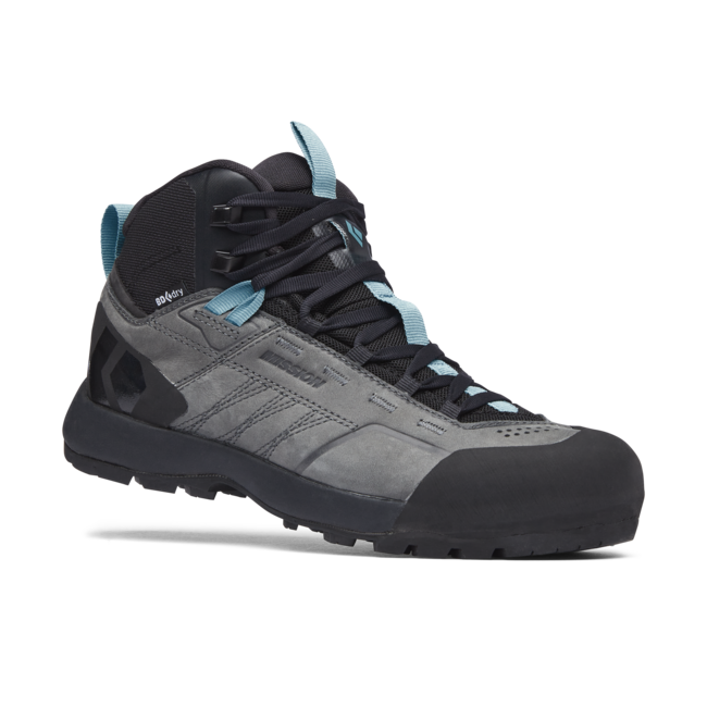 Black Diamond Mission Mid Δερμάτινα Παπούτσια Γυναικείο Waterproof Approach, steel grey-coastal blue