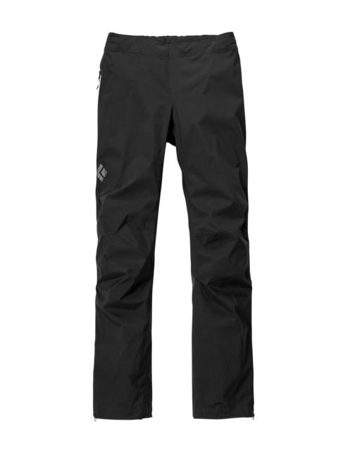 Black Diamond Stormline Stretch αδιάβροχο παντελόνι γυναικείο, μαύρο