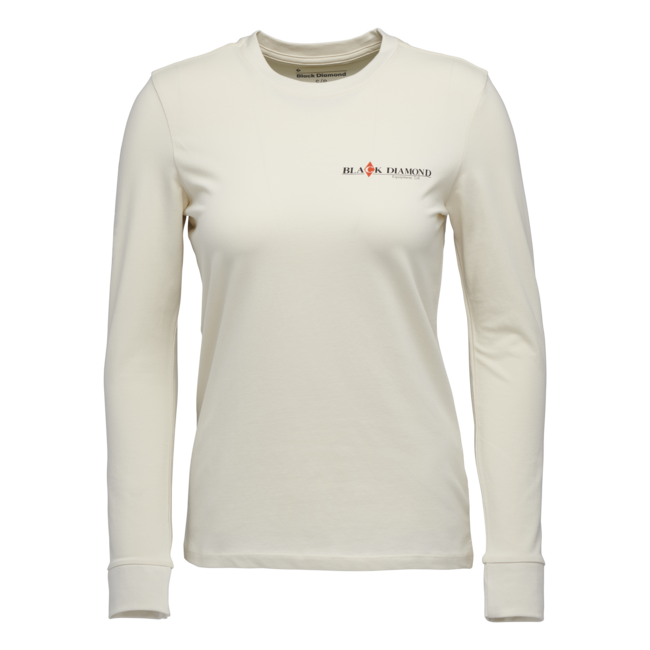 Black Diamond Heritage Wordmark Μακρυμάνικο Μπλουζάκι γυναικείο, off white