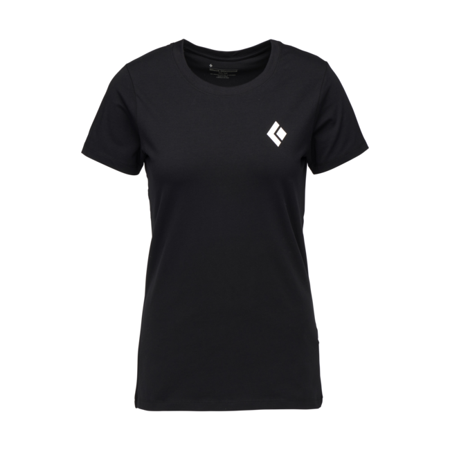 Black Diamond Equipment for Alpinists Μπλουζάκι Γυναικείο με Κοντό Μανίκι, Μαύρο