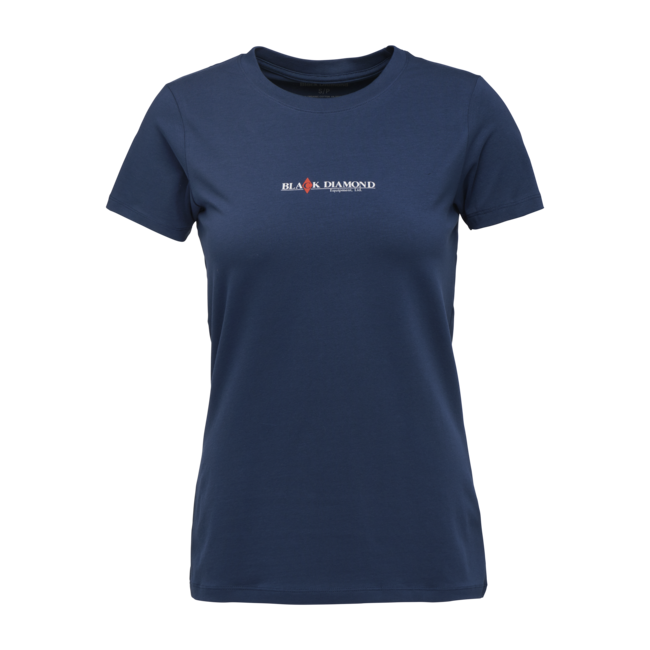 Black Diamond Heritage Wordmark μπλουζάκι γυναικείο με κοντό μανίκι, ινδιγό