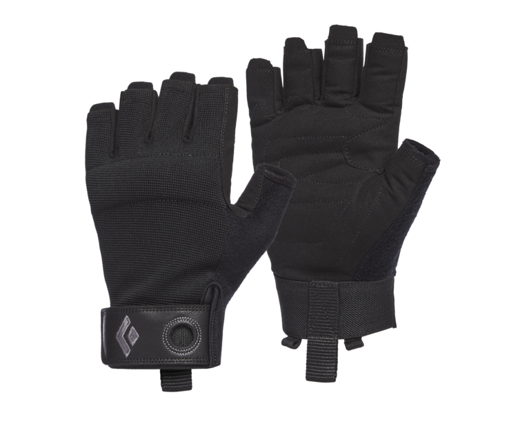 Black Diamond Crag Half-Finger γάντια αναρρίχησης, μαύρο