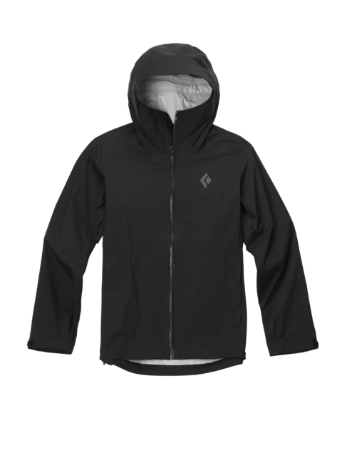 Black Diamond Stormline Stretch Rain Shell αδιάβροχο μπουφάν ανδρικό, μαύρο