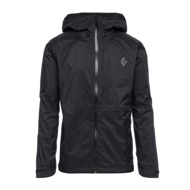 Black Diamond Treeline Rain Shell αδιάβροχο μπουφάν ανδρικό, μαύρο
