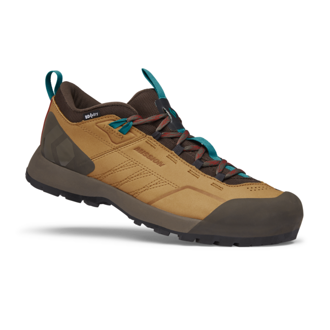 Black Diamond Mission Low Waterproof Approach Δερμάτινα Παπούτσια Προσέγγισης Ανδρικά, amber-cafe brown