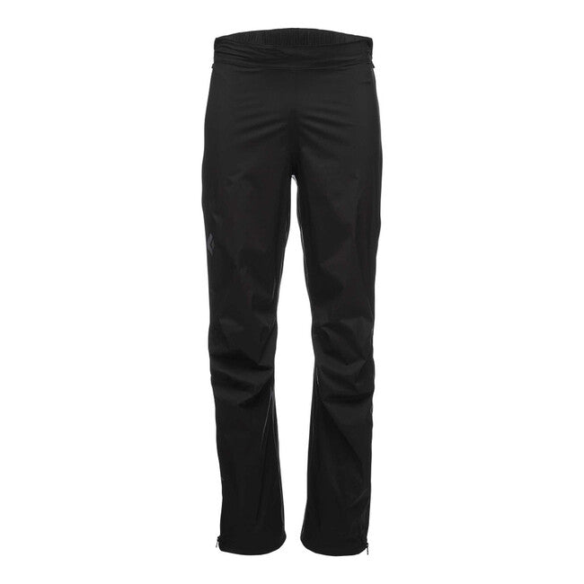 Black Diamond Stormline Stretch Full Zip Rain αδιάβροχο παντελόνι ανδρικό, μαύρο