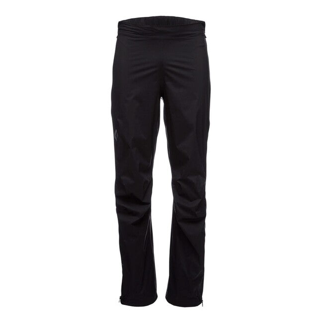 Black Diamond Stormline Stretch Full Zip Rain αδιάβροχο παντελόνι ανδρικό, μαύρο