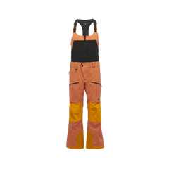 Black Diamond Recon Stretch Pro Bibs ανδρικό παντελόνι με τιράντες, bd orange-flame orange
