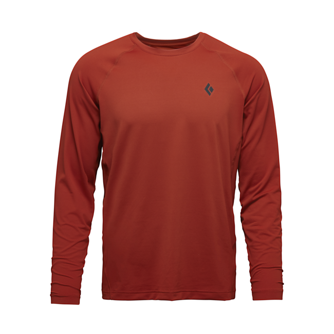 Black Diamond Alpenglow Crew Μπλουζάκι ανδρικό με μακρύ μανίκι, burnt sienna