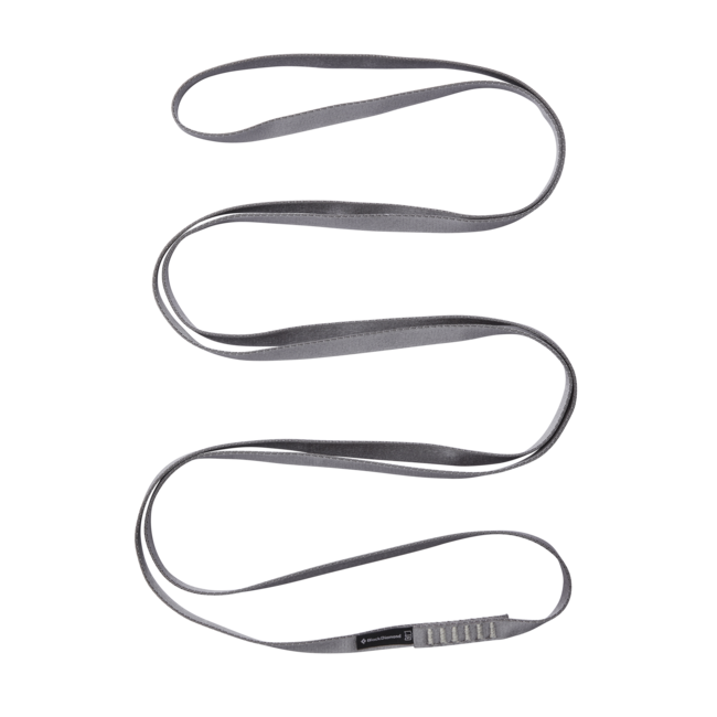 Black Diamond Νάιλον Σχοινί 18 mm, 180 cm, γκρι