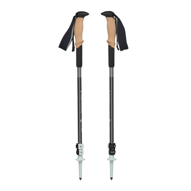Black Diamond Pursuit Shock Μπατόν Πεζοπορίας, steel grey-foam green