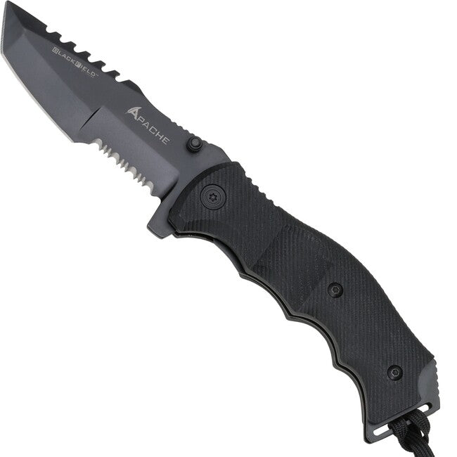 BlackField APACHE FOLDER Μαχαίρι Τσέπης 100 mm, Μαύρο