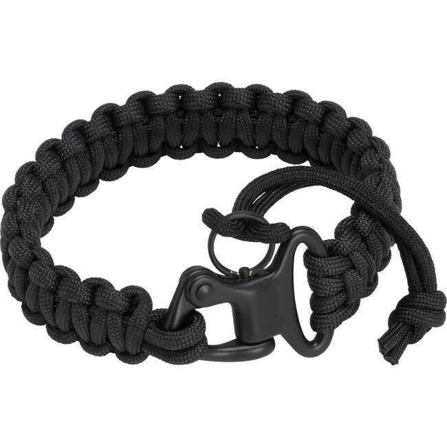 BlackField Βραχιόλι Paracord με Καραμπίνα, Μαύρο