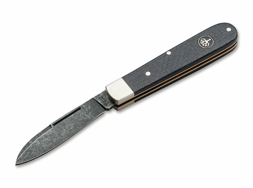 BÖKER® Barlow Prime Τσέπης Μαχαίρι Jute 7 cm, Μαύρη Micarta