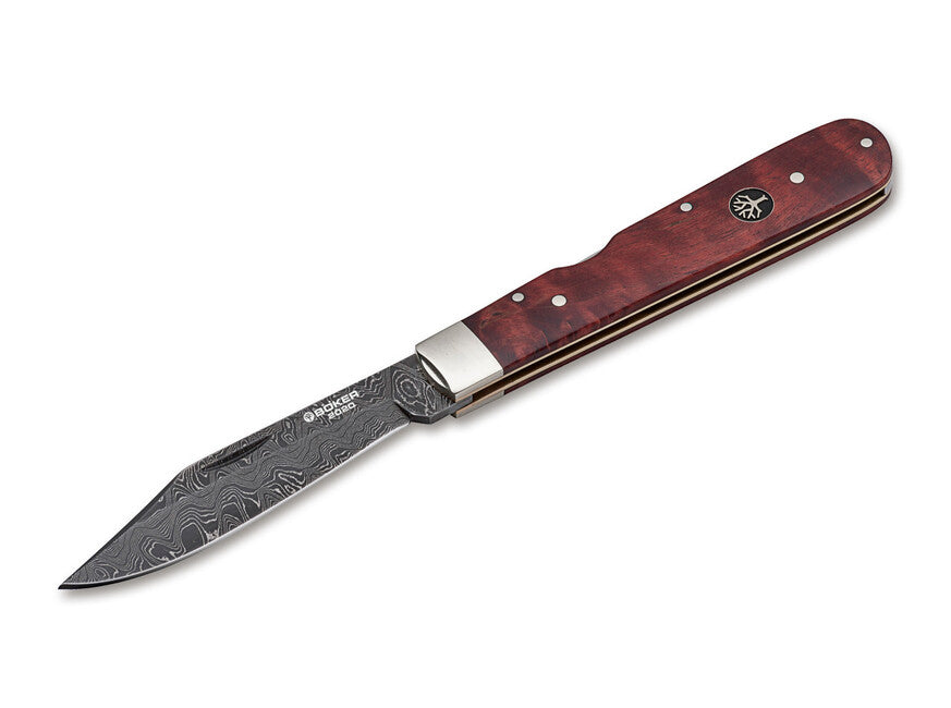 BÖKER® Jahresmesser 2020 Τσέπης Μαχαίρι 8 cm, Δαμασκηνό, Σημύδα