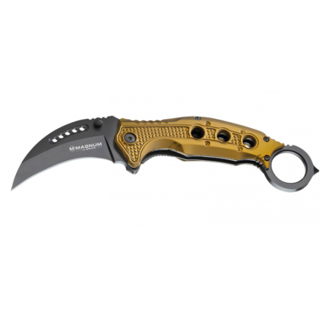 BÖKER® Magnum Black Scorpion Μαχαίρι Καραμπίτ, χρυσό μπρούντζινο, 20,5cm
