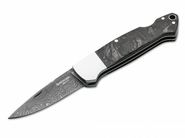BÖKER® Manufaktur Solingen Damast Annual 2017 Τσέπης Μαχαίρι, Δαμασκηνό, 6,35 cm