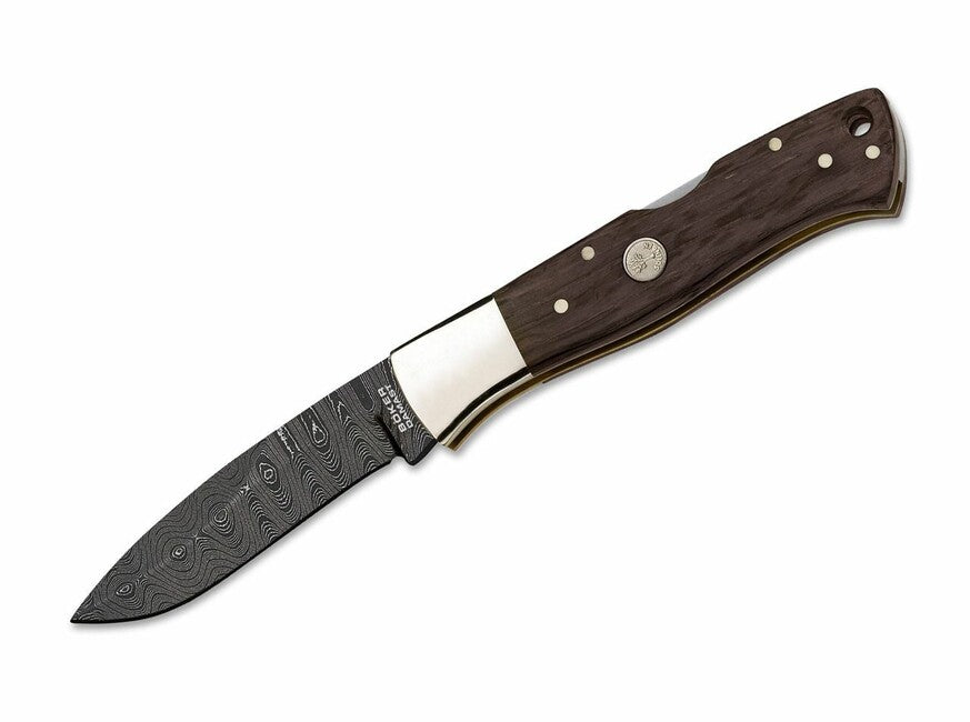 BÖKER® Mamba Σπαθί Τσέπης Δαμασκηνό, Δρυς Bog, 8,2 cm